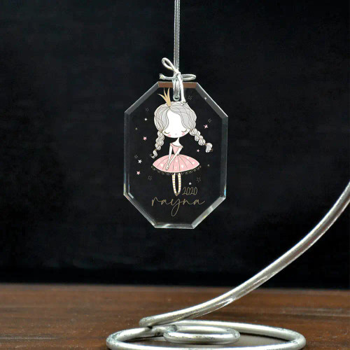 A personalized ballerina ornament as sweet as your little ballerina.