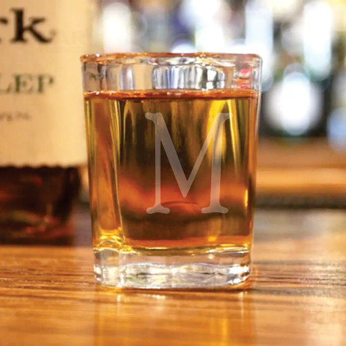 Monogramed Shot Glass