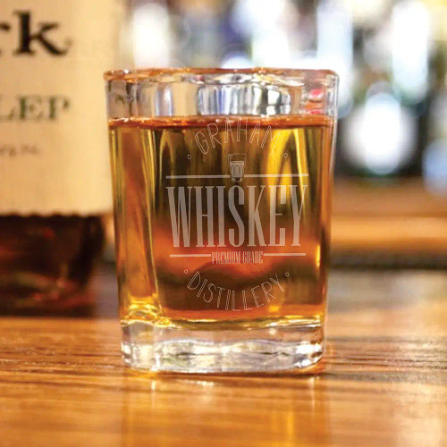 Personalized shot glass for whiskey lovers