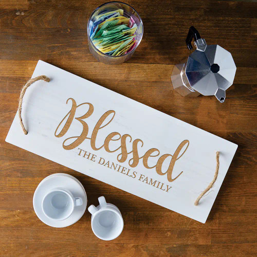 Blessed Engraved Serving Tray