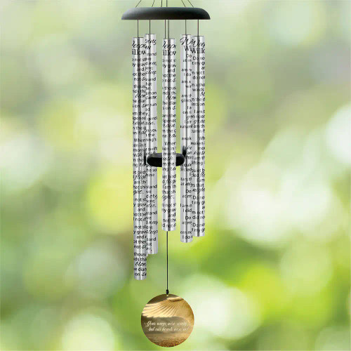 Your wings were ready personalized memorial wind chime