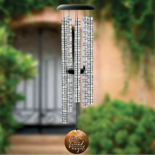 My Father, My Angel memorial wind chime - 44"