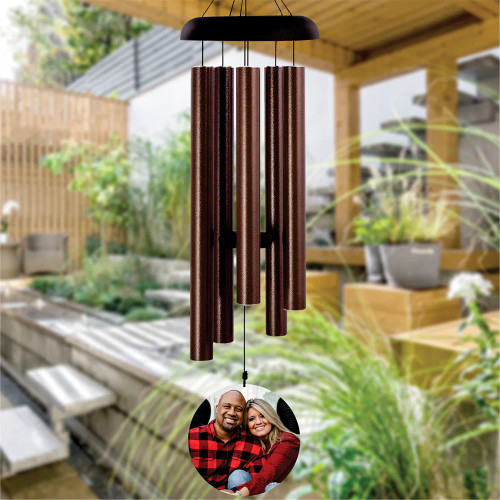 Personalized wind chimes are a great family gift
