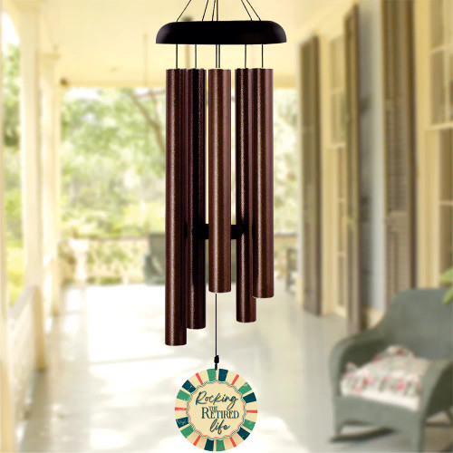 Personalized retirement wind chime