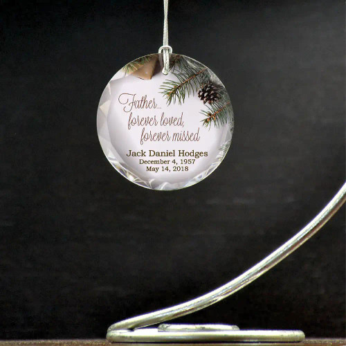 Loved Father Personalized Memorial Ornament