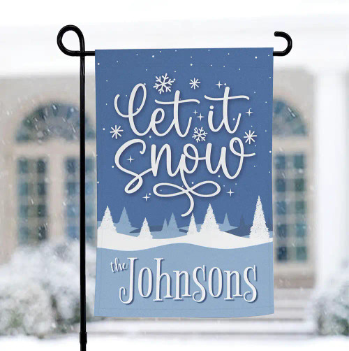 Let It Snow Garden Flag Unique Housewarming Gifts