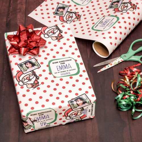personalized xmas wrapping paper