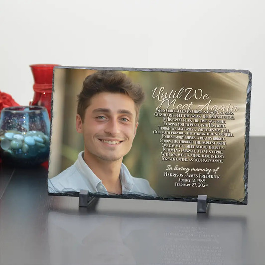 Until We Meet Again Memorial Photo Plaque Until We Meet Again Memorial Photo Plaque