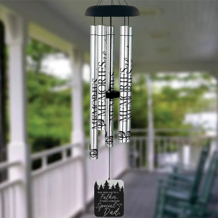 Special Dad Memorial Wind Chime — personalized 40" sympathy gift for loss of father