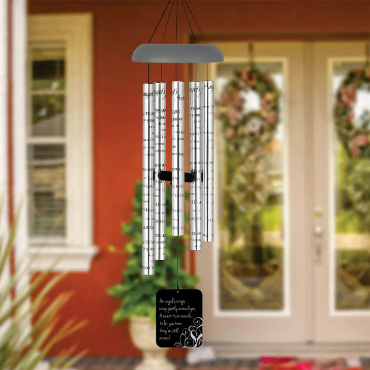 Wrapped In Angel's Wings Personalized Memorial Chime