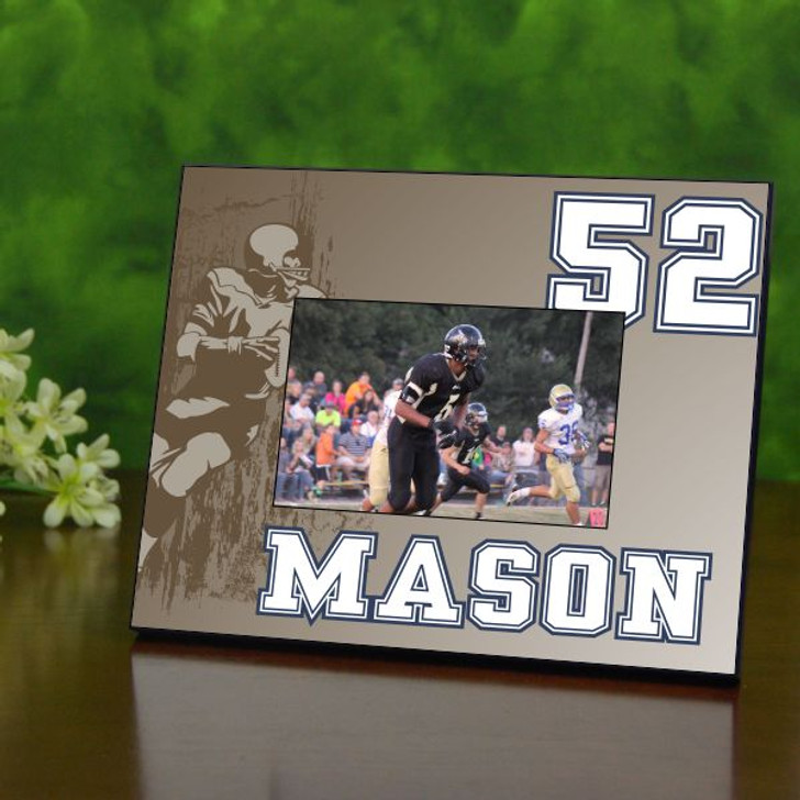 Retro Personalized Football Picture Frame