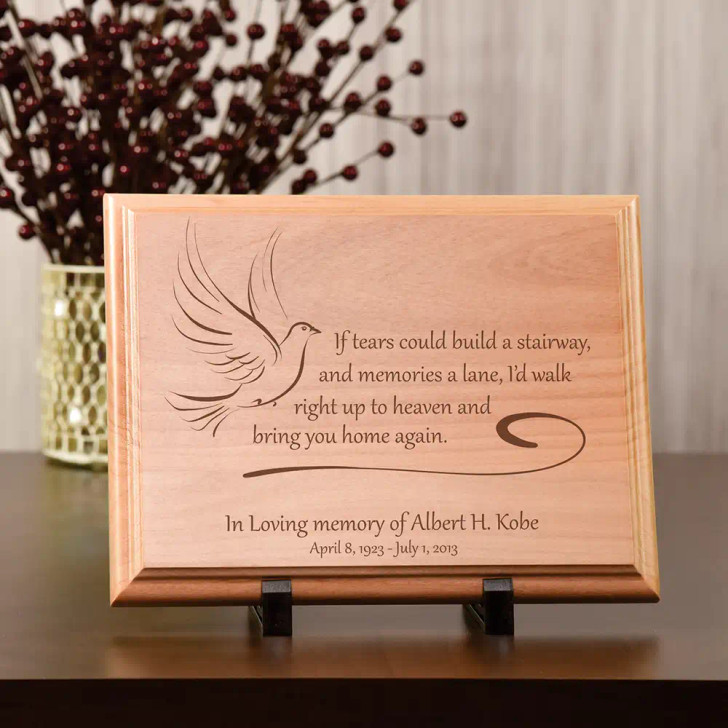 'If tears' Personalized Memorial Plaque