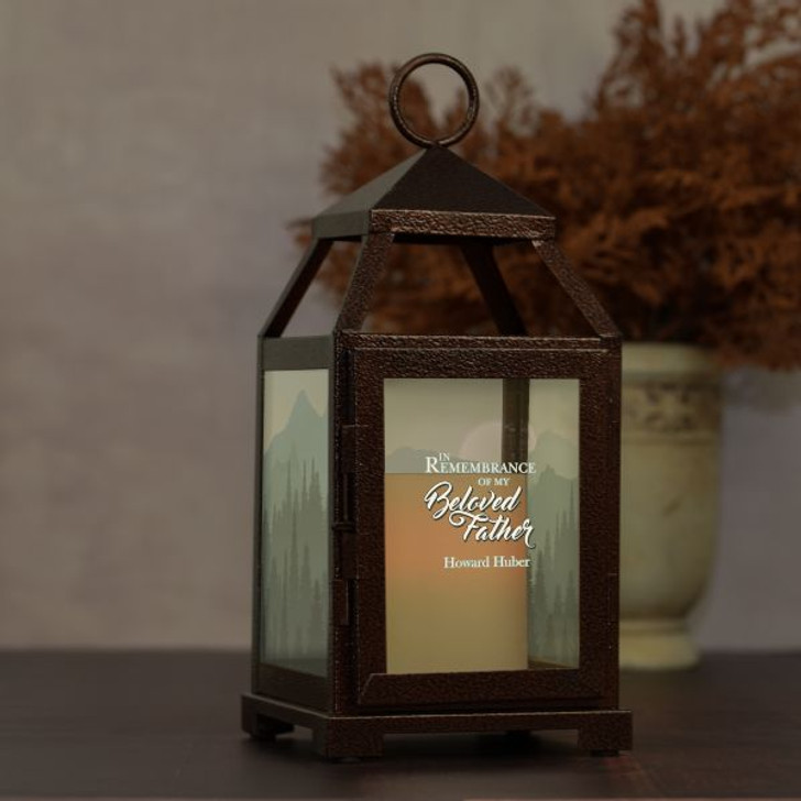 Father Memorial Lantern with LED Candle