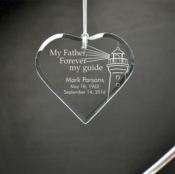 My Father My Guide Memorial Personalized Ornament