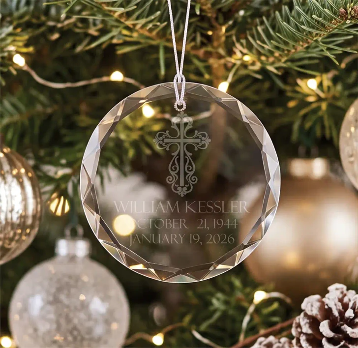 Personalized Cross Ornament