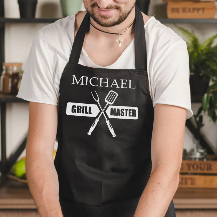 Personalized Grill Master Apron makes great father's day gift