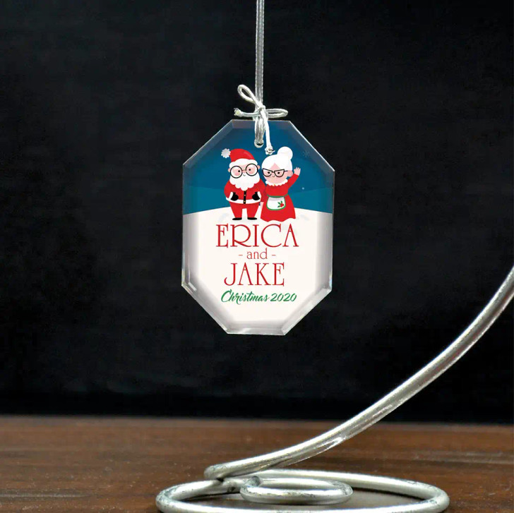 Personalized Couples Ornament: Mr. & Mrs. Claus Ornament