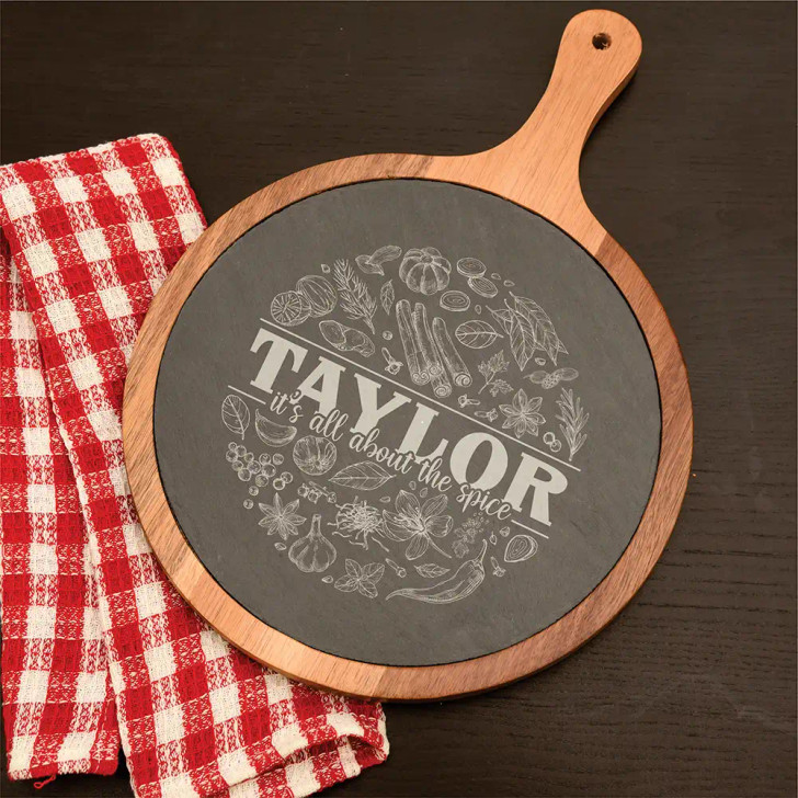 About the Spice Cutting Board - Family Name Cutting Board