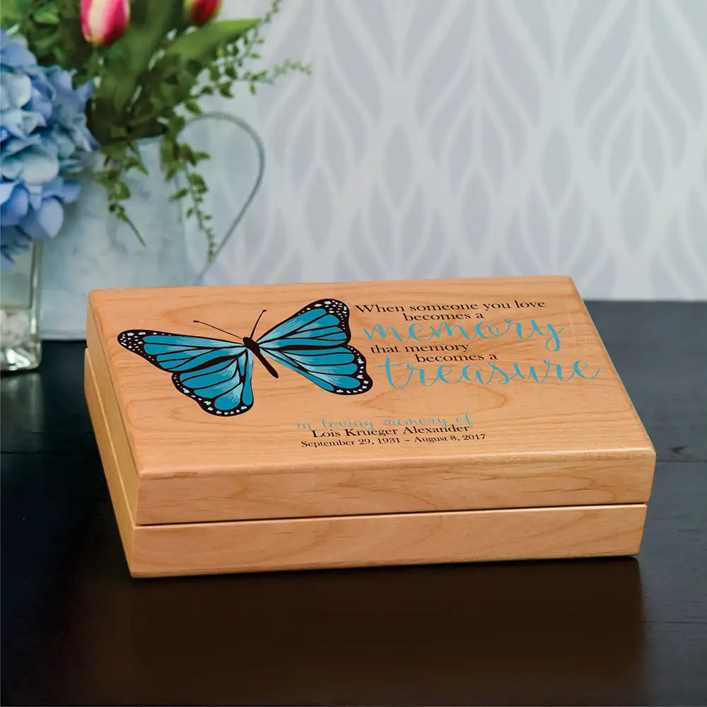 Treasured Memories Memory Box – Personalized Memorial Gift