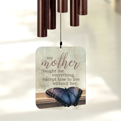 My Mother personalized memorial wind chime engraved for the loss of a mother