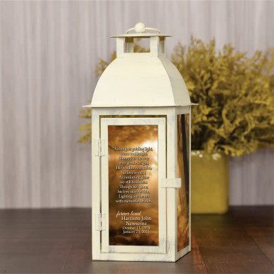 Grandpa Guiding Light Personalized Memorial Lantern