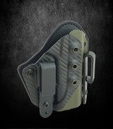 IWB Comp Cut Holster in OD Green & Carbon Fiber - Carry with Confidence IWB Comp Cut Holster in OD Green & Carbon Fiber - Carry with Confidence