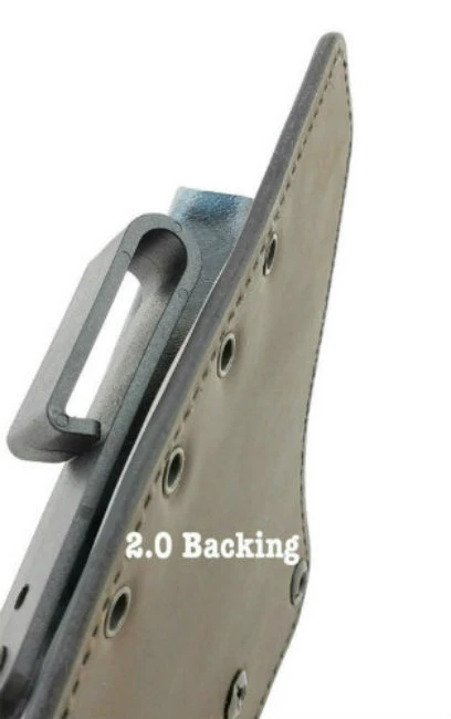 Precisions Ultra Carry Holster in the 2.0 Leather Backing Angled