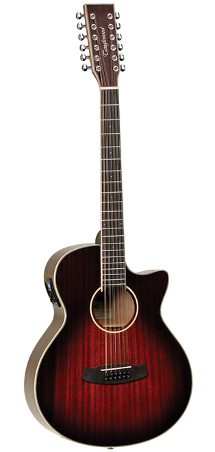 Tanglewood W12VCEAVB Winterleaf Venetian C/E 12-String Vintage Burst