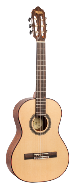 Valencia VC703 3/4 Size Solid Top Classical Guitar in Natural Satin