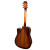 Martinez '31 Series' Daowood Acoustic-Electric Dreadnought Cutaway Guitar (African Brownburst)