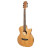 Martinez '31 Series' Spalted Maple Small Body Acoustic-Electric Cutaway Guitar (Natural Satin)