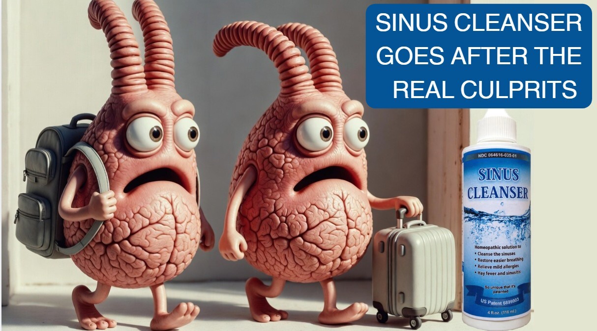 Sinus Cleanser goes after the real cause of sinus problems