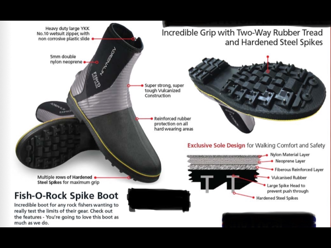 4318839 ~ ROCK SPIKE FISHING BOOT – Vaughan Sports