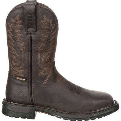 ROCKY ORIGINAL RIDE FLX STEEL TOE WATERPROOF WESTERN BOOT RKW0233