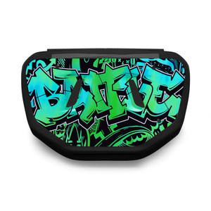 Adult Back Plate Graffiti - Iridescent Blue/ Green 24ACGRF034 Adult Back Plate Graffiti - Iridescent Blue/ Green 24ACGRF034