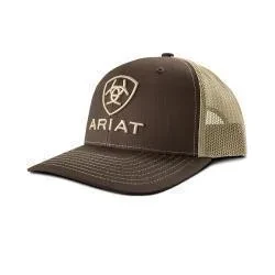 Ariat Youth Boys Cap Snap Back Embroidered Logo Brown A300095902