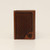 ARIAT MENS TRIFOLD WALLET BASKETWEAVE SHIELD TAN A3550408
