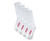 4pk White Cotton Crew Sock W91102670-100