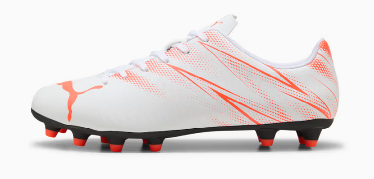Attacanto FG/AG Men's Soccer Cleats 107477_13 White Glowing Red