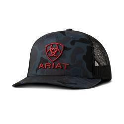 Ariat Mens Cap R112 Snapback Camo 3D Embroidered Logo Navy A300090103