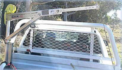 Back Aid Manual Crane w/ Truck Mount
