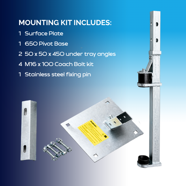 Back Aid Manual Crane w/ Truck Mount