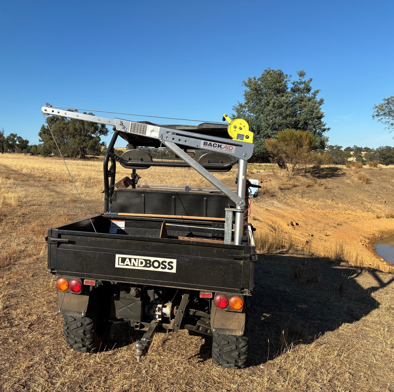 Back Aid Manual Crane w/ Truck Mount