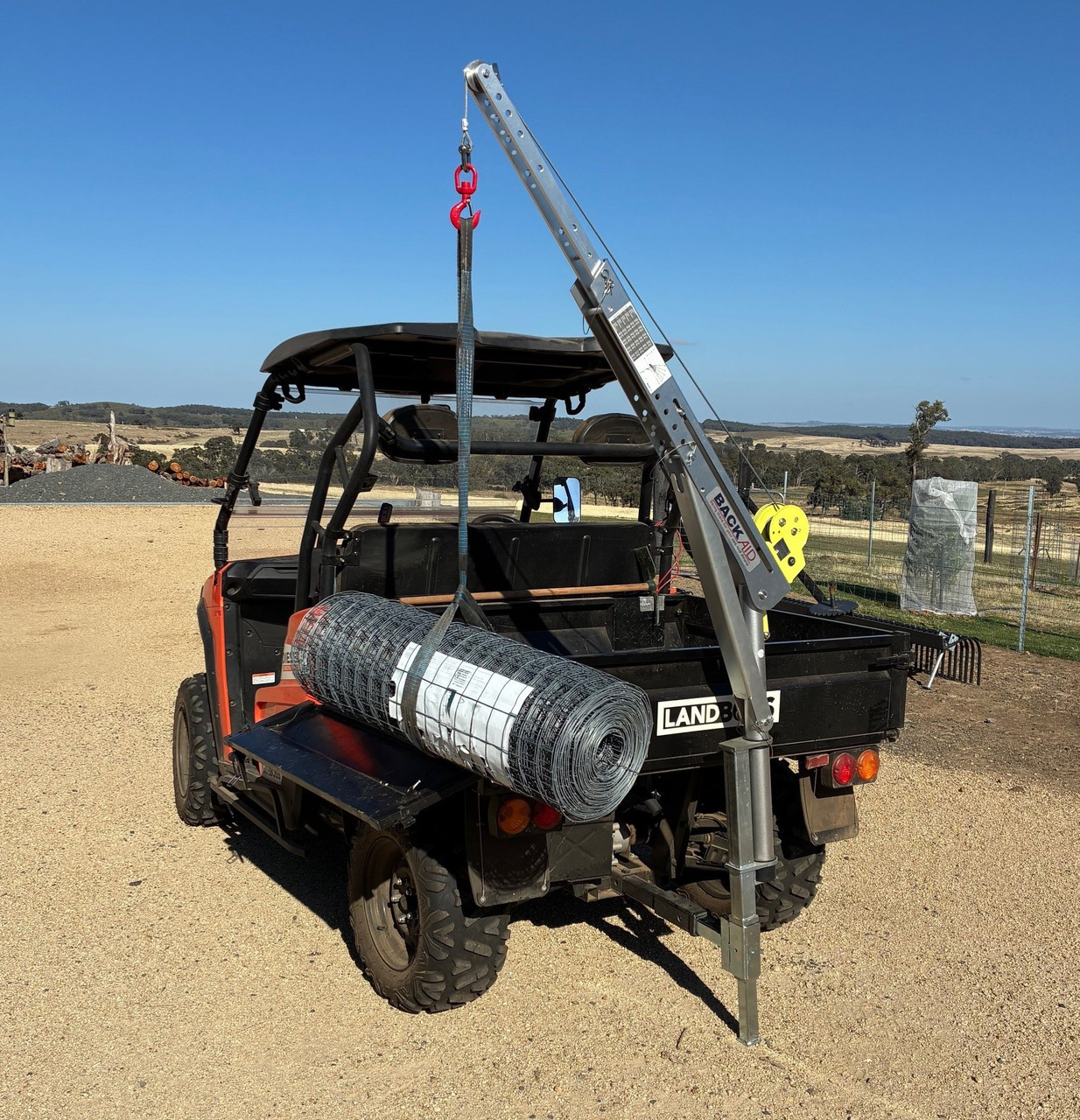 Back Aid Manual Crane w/ Towbar Kit