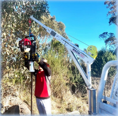 Back Aid Manual Crane w/ Truck Mount