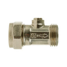 Flat faced chrome plated isolating valve