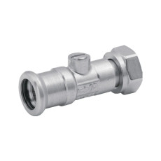 Chrome plated press-fit m profile straight service valve