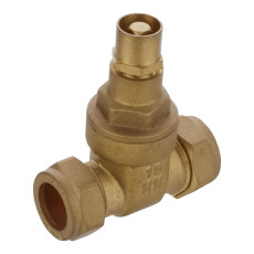 BS5154 brass lockshield gate valve