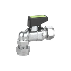 Mini Lever Ball Valve Angled CxC 10mm