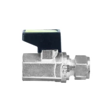 Mini Lever Ball Valve Straight CxF 10mmx1/4"